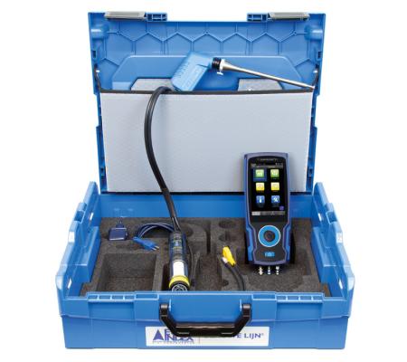 BLAUWE LIJN Eurolyzer S1 O2, CO2, CO/H2 in standaard koffer